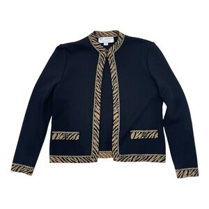 St.John Evening by Marie Gray, Gold and Black Jacket Women’s size 4